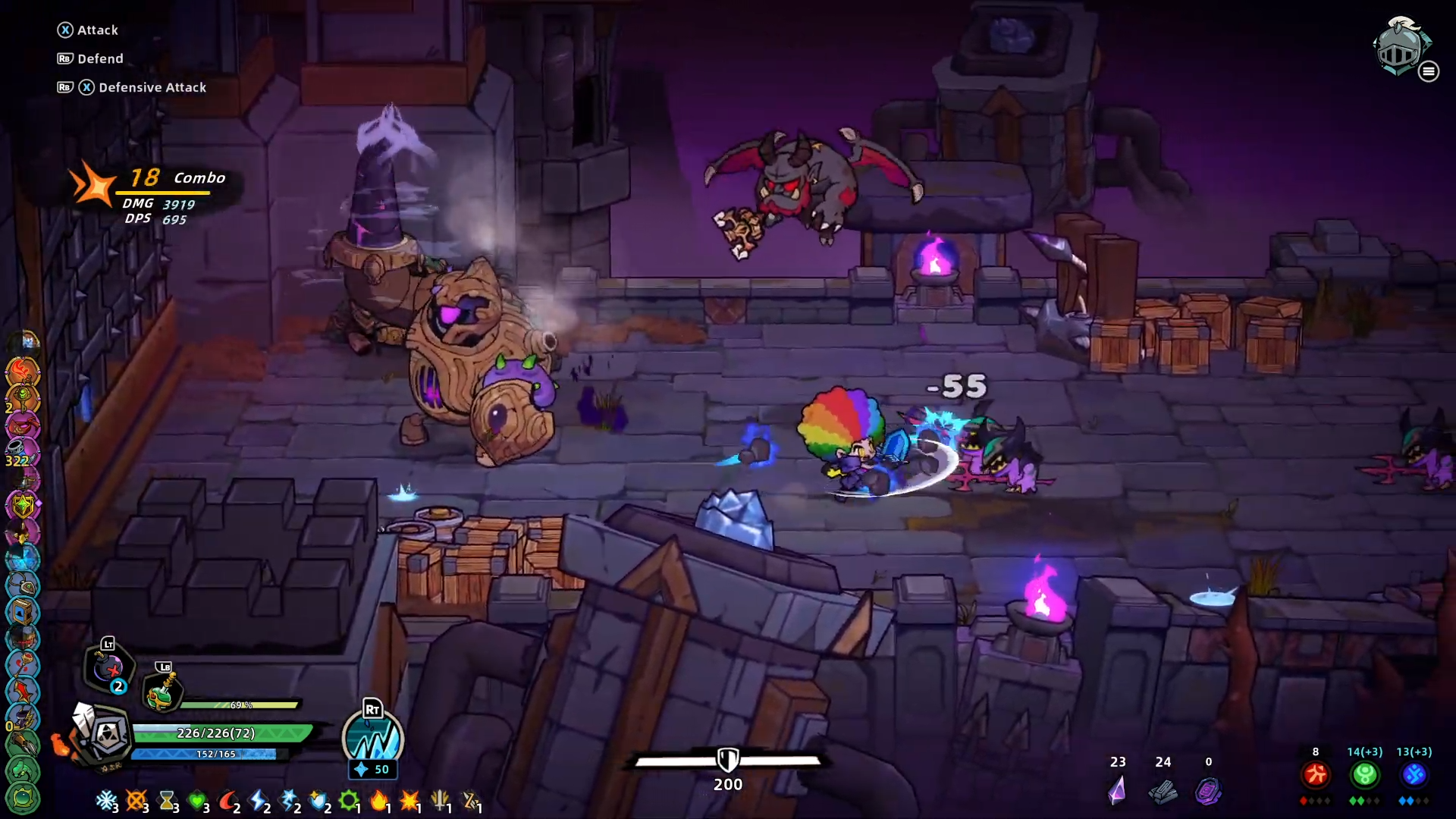 Lost Castle 2のBlack Castle Bridgeに登場するドリルで突進してくる個性的な敵