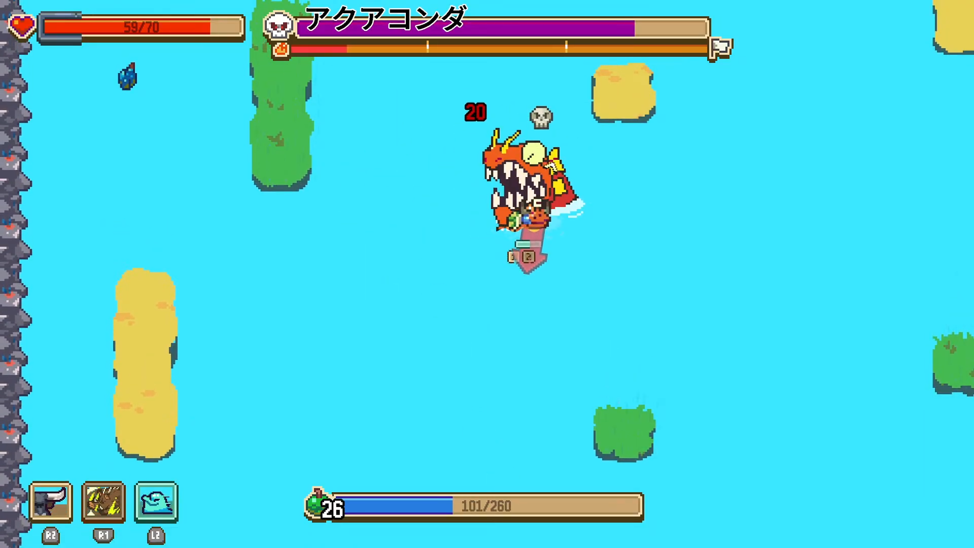 Everything is Crabで砂漠エリアを順調に進んでいるつもりだったプレイヤー