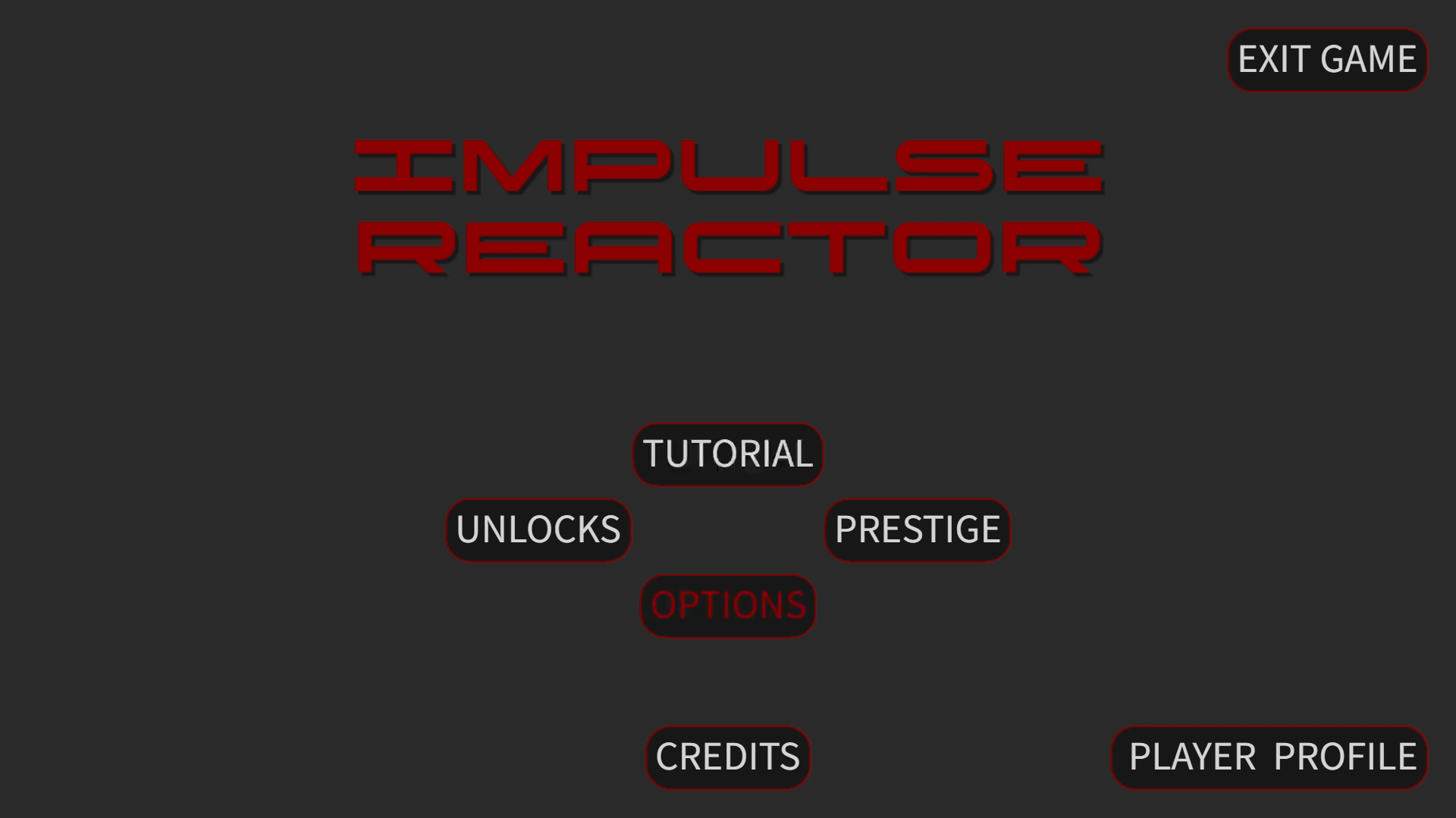Impulse Reactor title screen