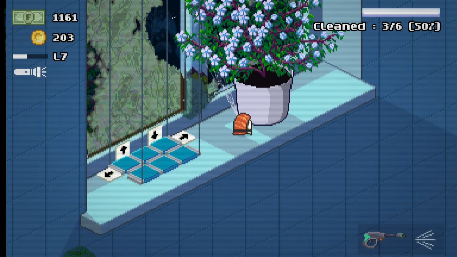 モルドワッシャー 植物ステージ 水をあげると花が咲く