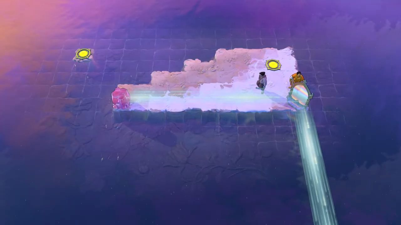Order of the Sinking Star 移動先が画面端近くまで延びている場面